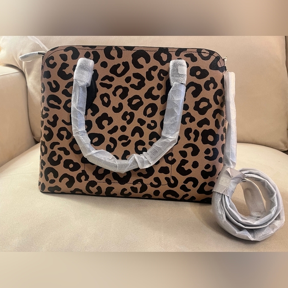 Kate Spade New York Darcy Graphic Leopard Large Satchel - Picture 2 of 5